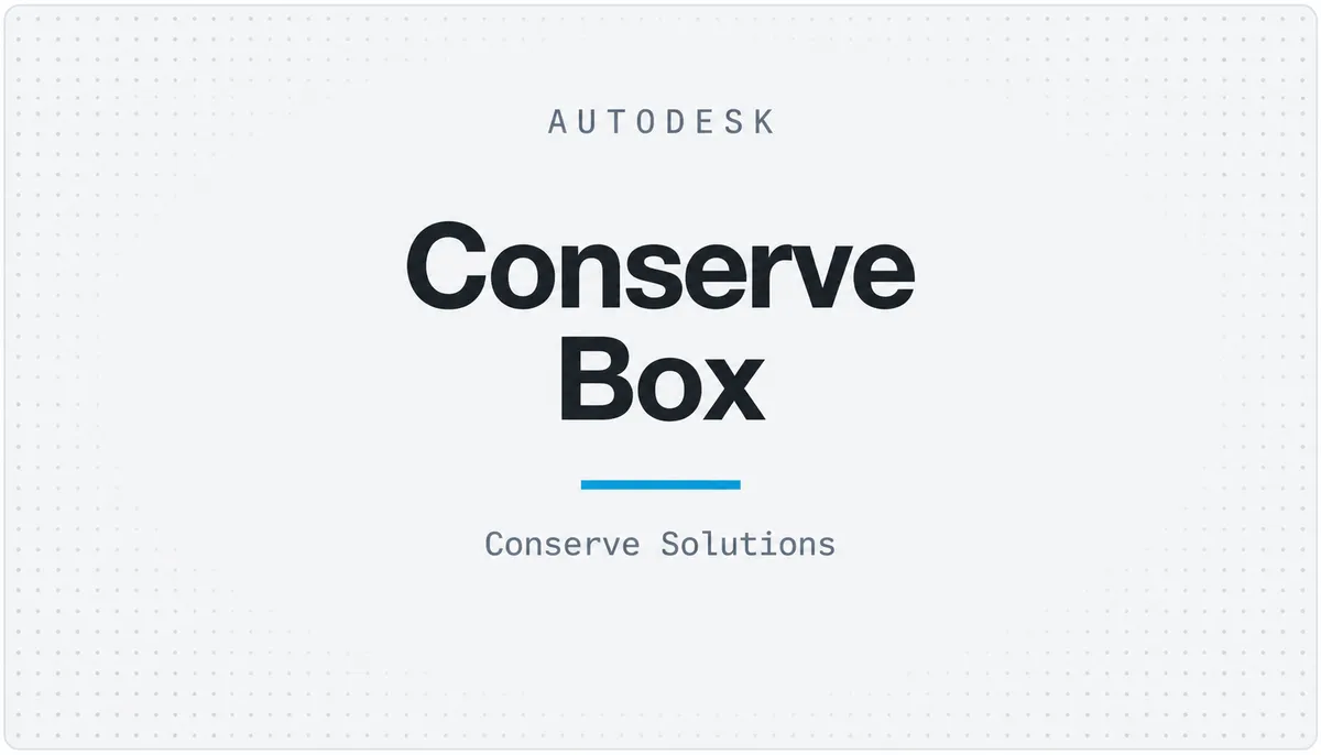Conserve Box — cover image