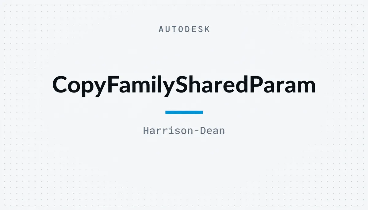 CopyFamilySharedParam — cover image