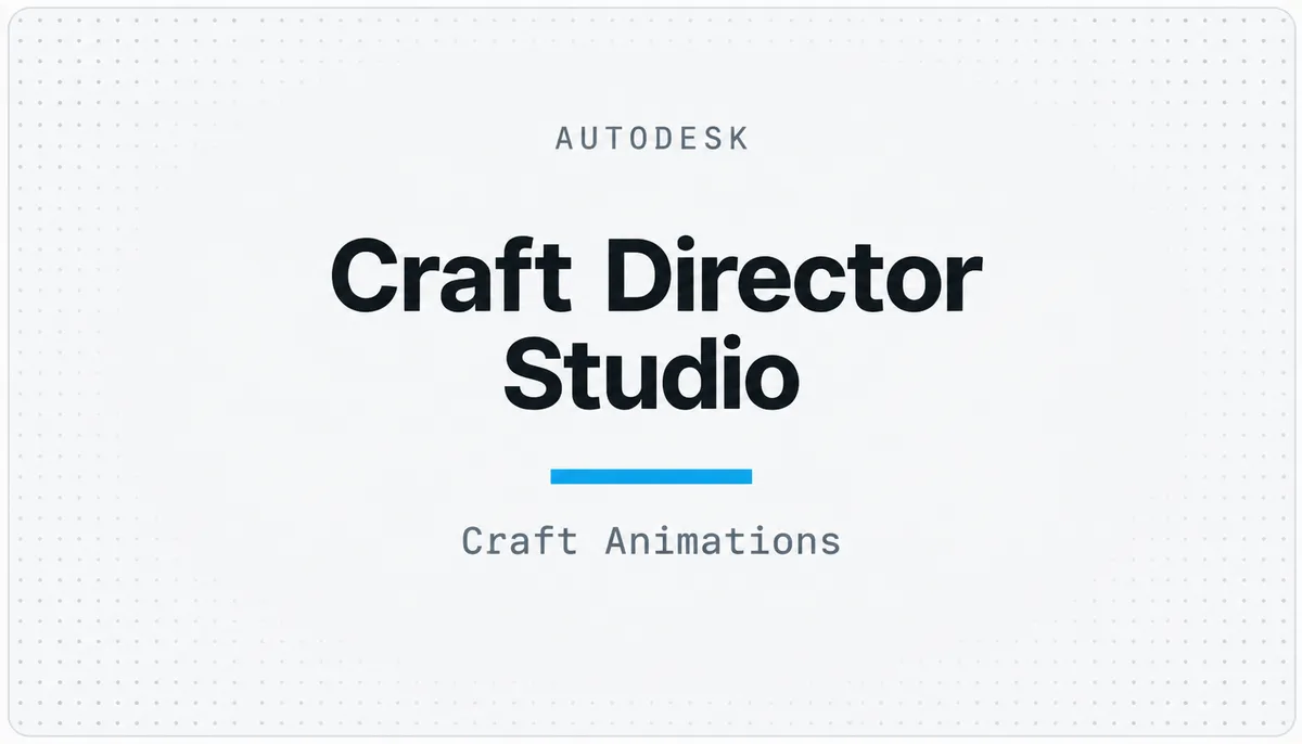 Craft Director Studio — cover image