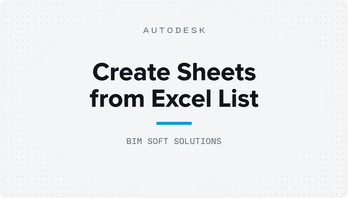 Create Sheets from Excel List — cover image