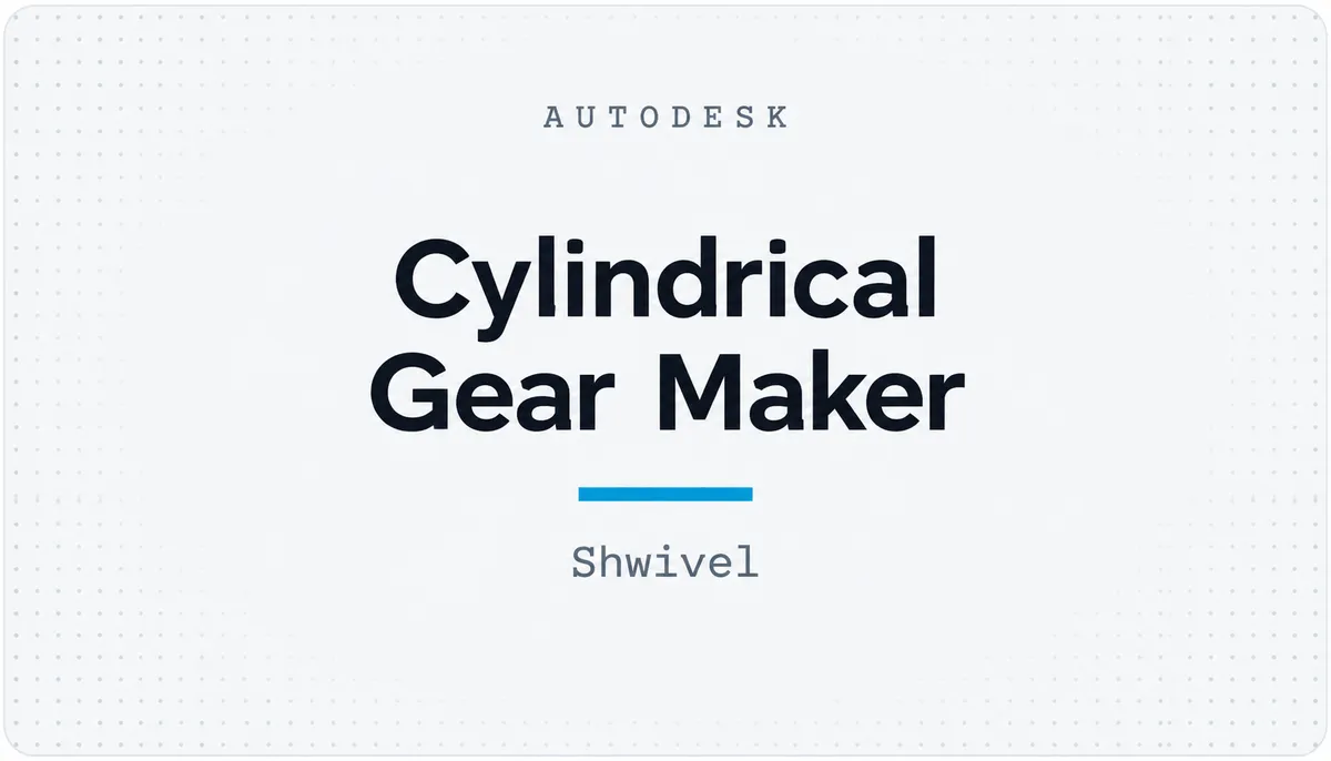 Cylindrical Gear Maker — cover image