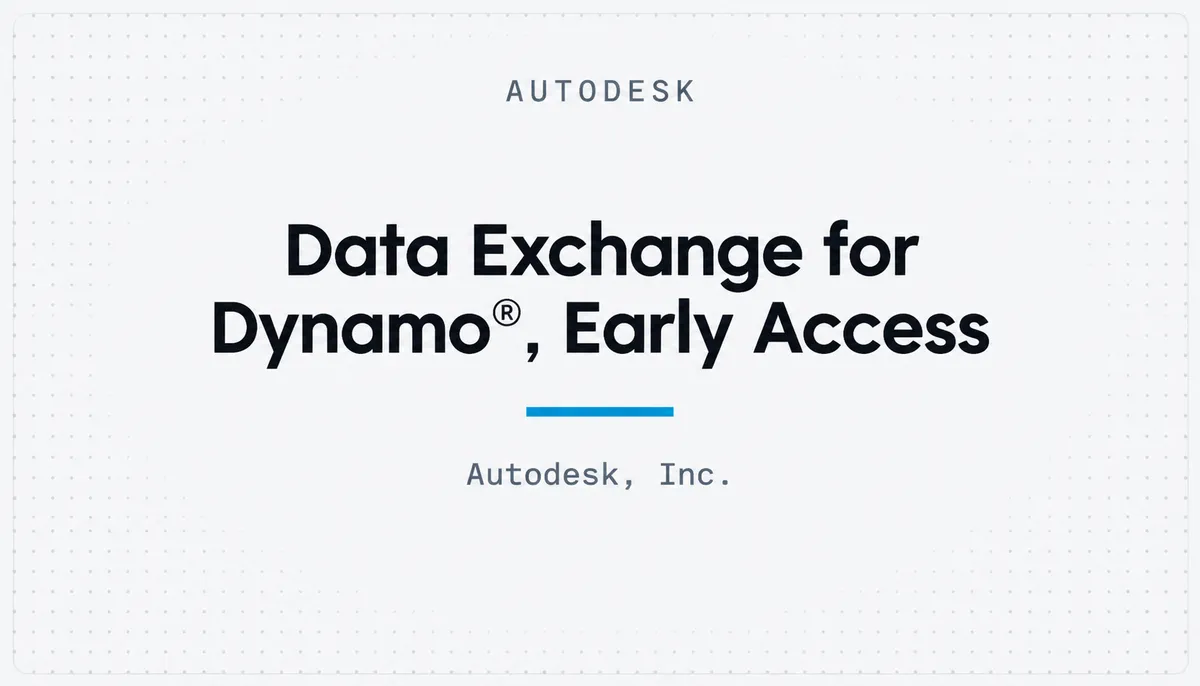 Data Exchange for Dynamo®, Early Access — cover image