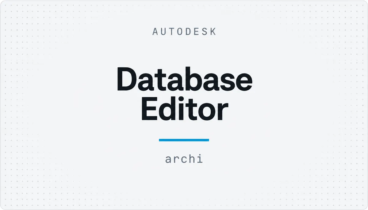 Database Editor — cover image