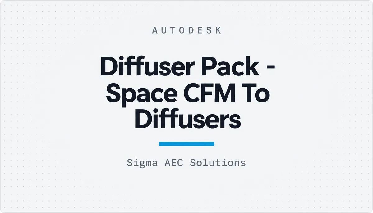 Diffuser Pack - Space CFM To Diffusers — cover image