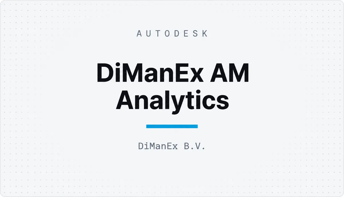 DiManEx AM Analytics — cover image
