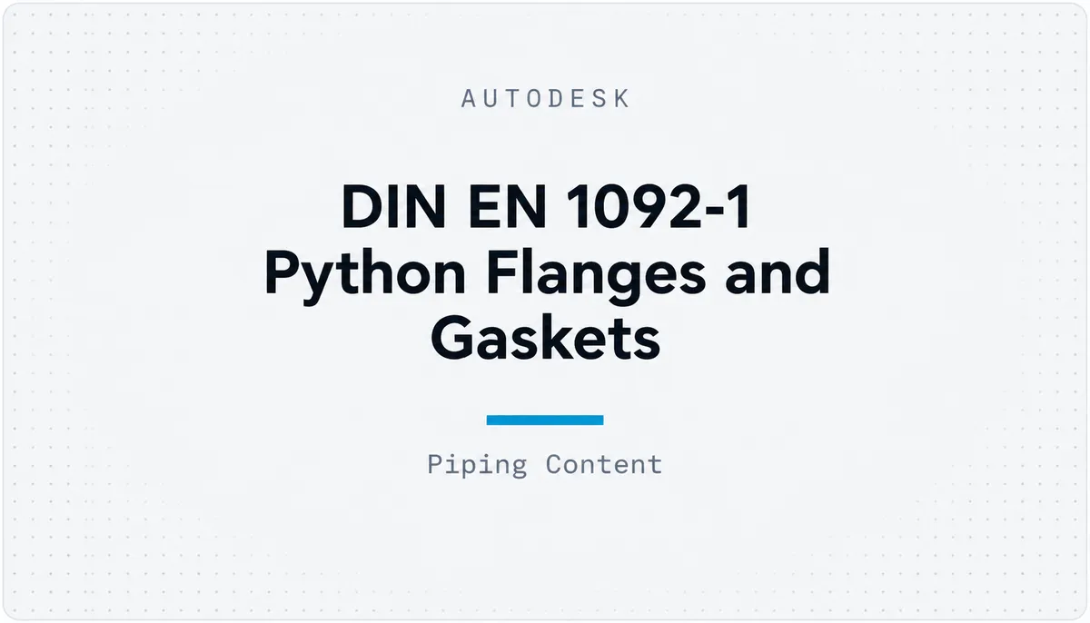 DIN EN 1092-1 Python Flanges and Gaskets — cover image