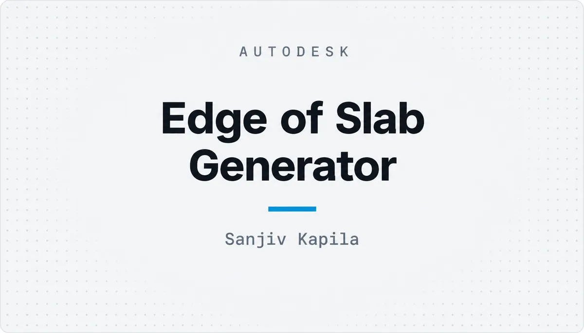 Edge of Slab Generator — cover image