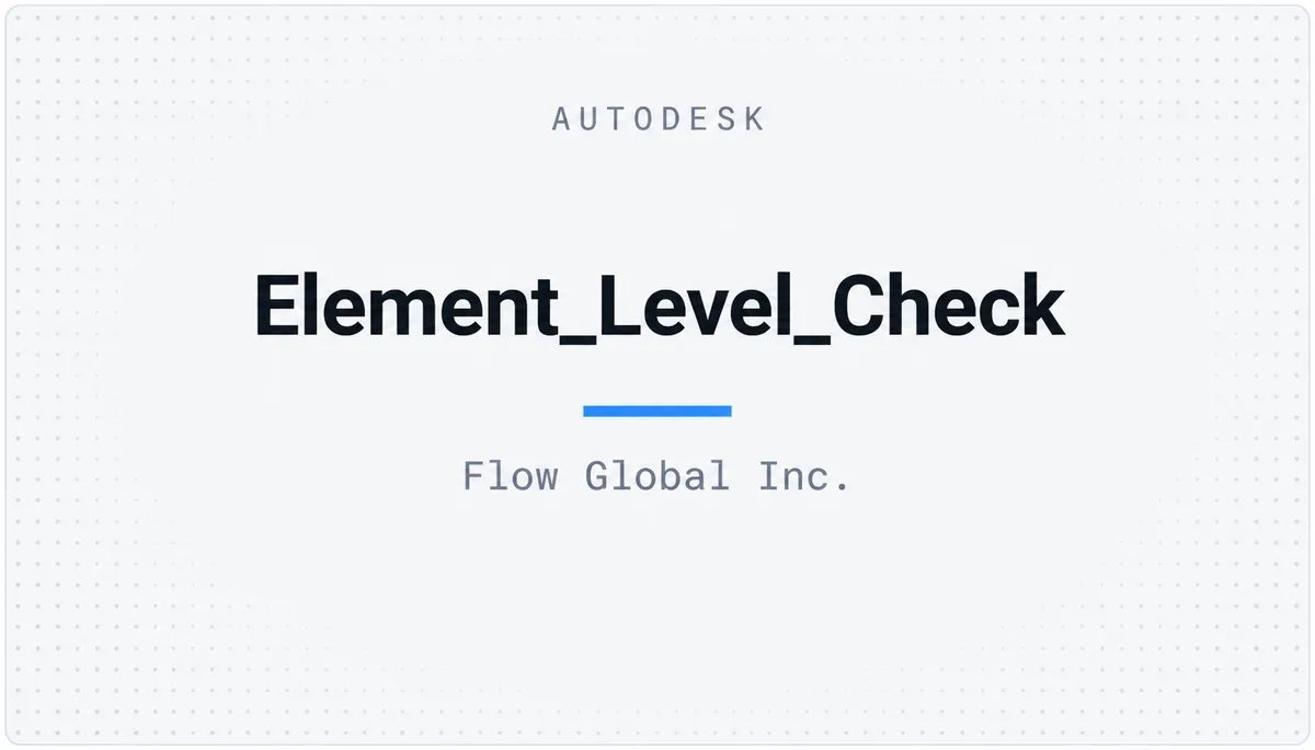 Element_Level_Check — cover image