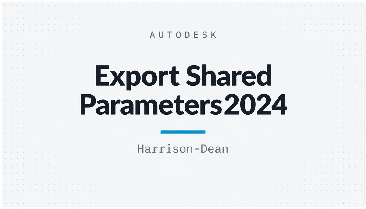 Export Shared Parameters2024 — cover image