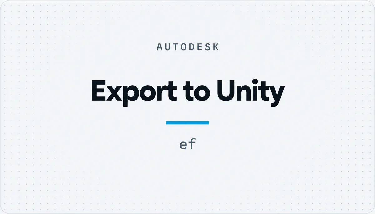 Export to Unity — cover image