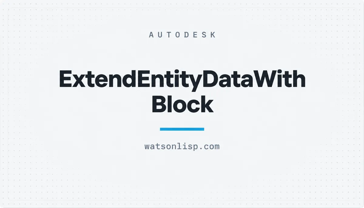 ExtendEntityDataWithBlock — cover image