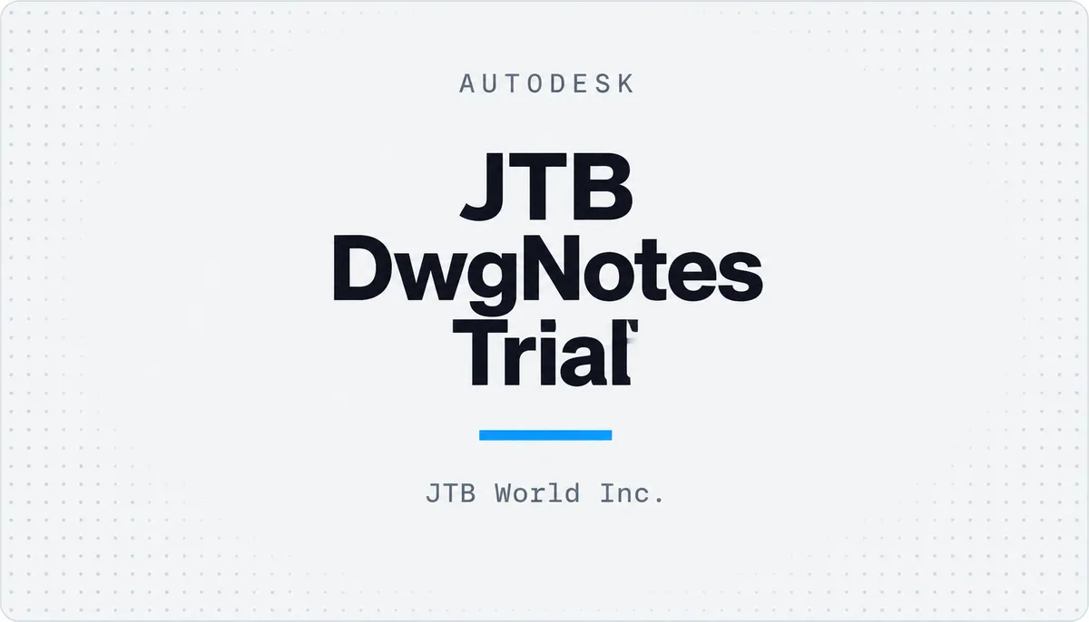 JTB DwgNotes Trial — cover image