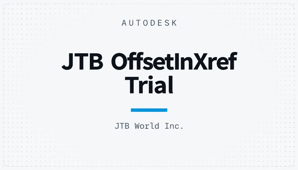 JTB OffsetInXref Trial — cover image
