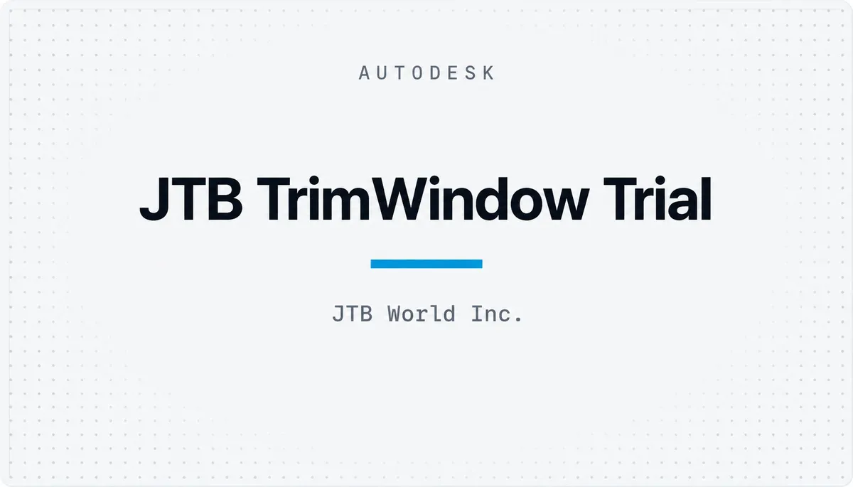 JTB TrimWindow Trial — cover image