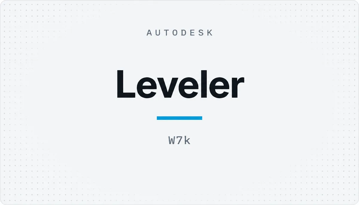 Leveler — cover image