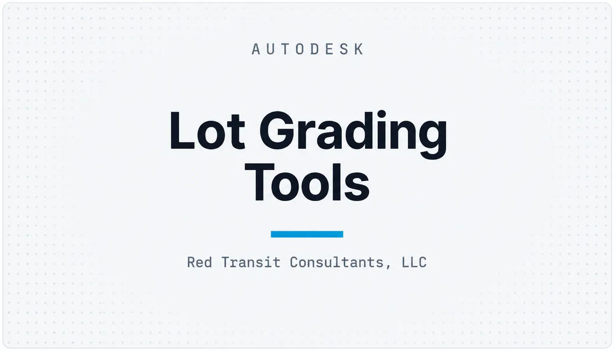 Lot Grading Tools — cover image