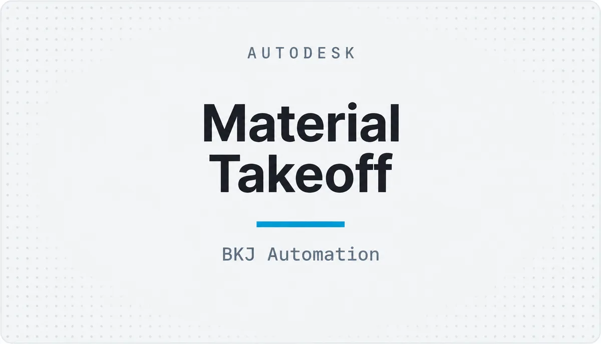 Material Takeoff — cover image
