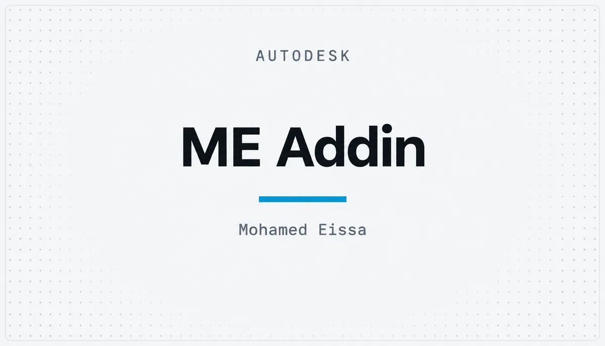 ME Addin — cover image