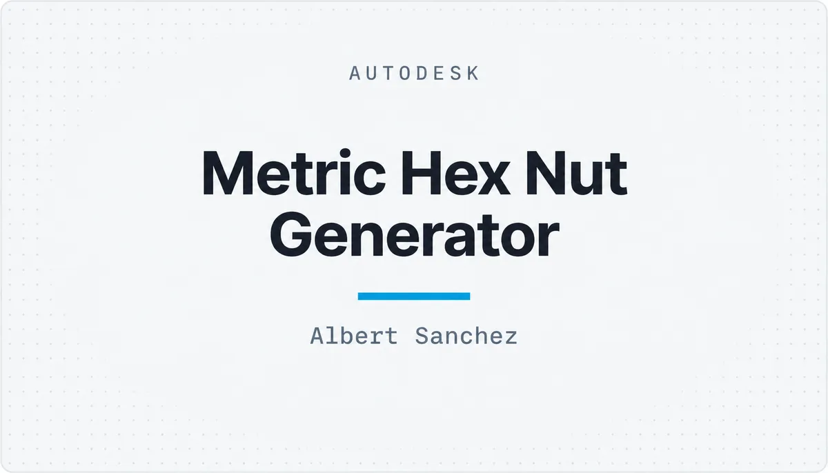 Metric Hex Nut Generator — cover image