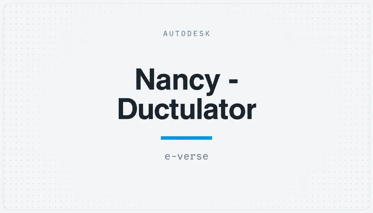 Nancy - Ductulator — cover image