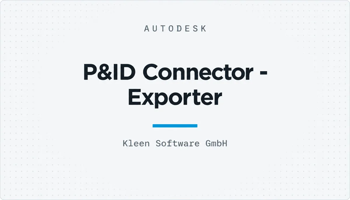 P&ID Connector - Exporter — cover image