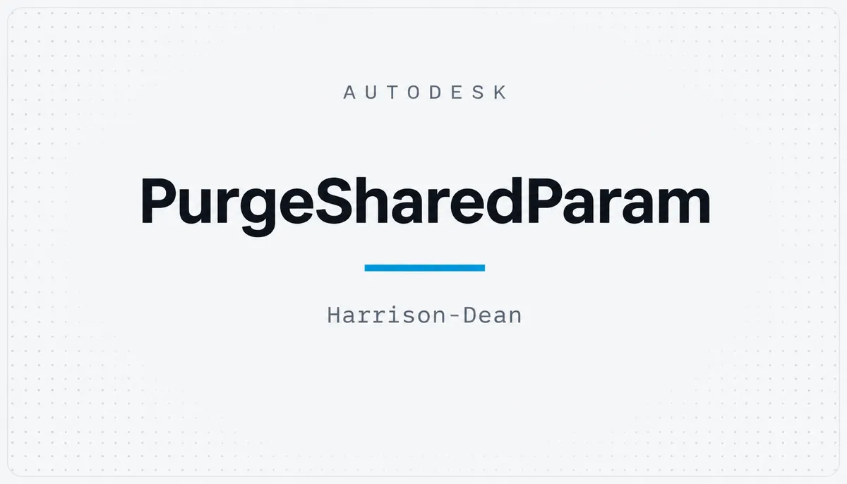 PurgeSharedParam — cover image