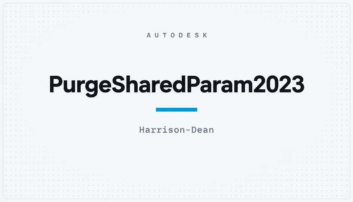 PurgeSharedParam2023 — cover image