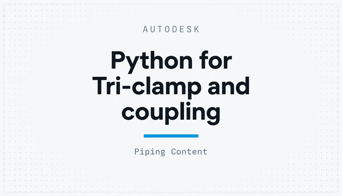 Python for Tri-clamp and coupling — cover image