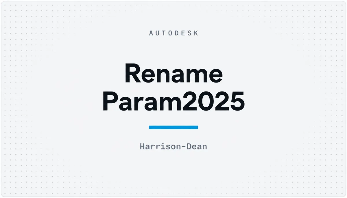 Rename Param2025 — cover image