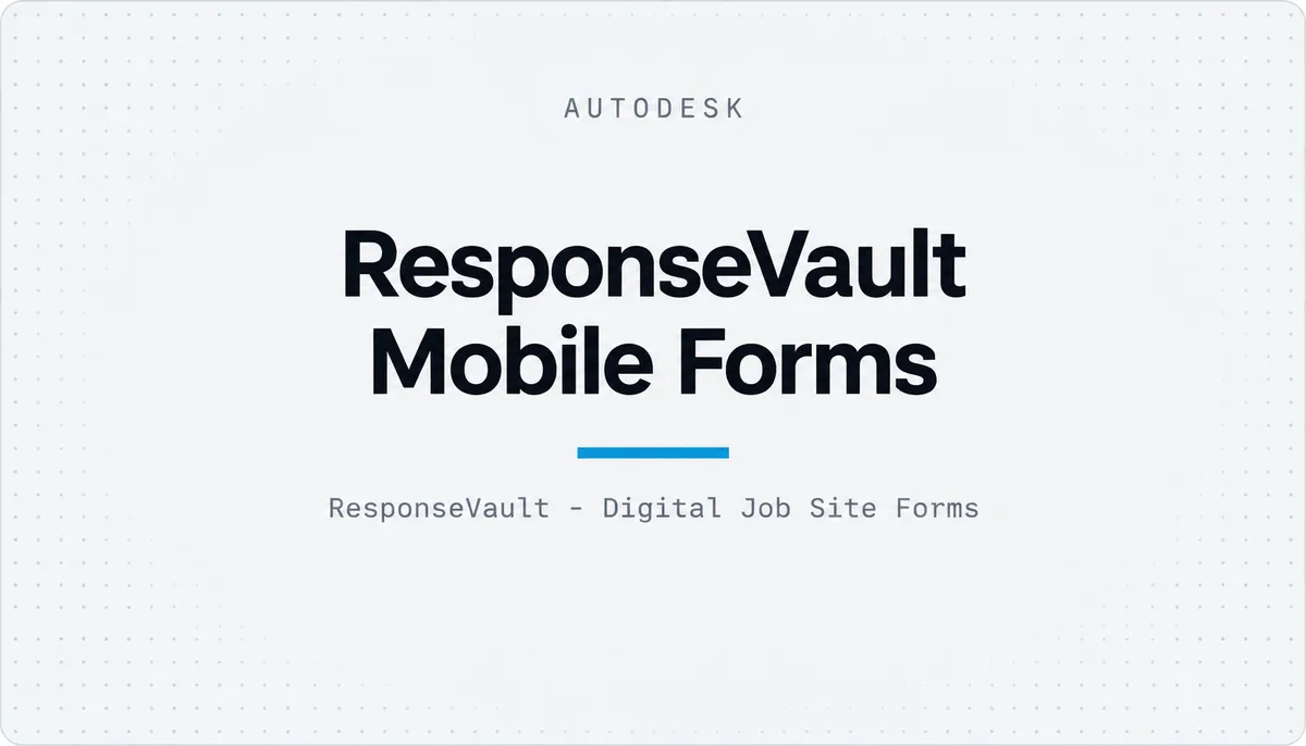 ResponseVault Mobile Forms — cover image