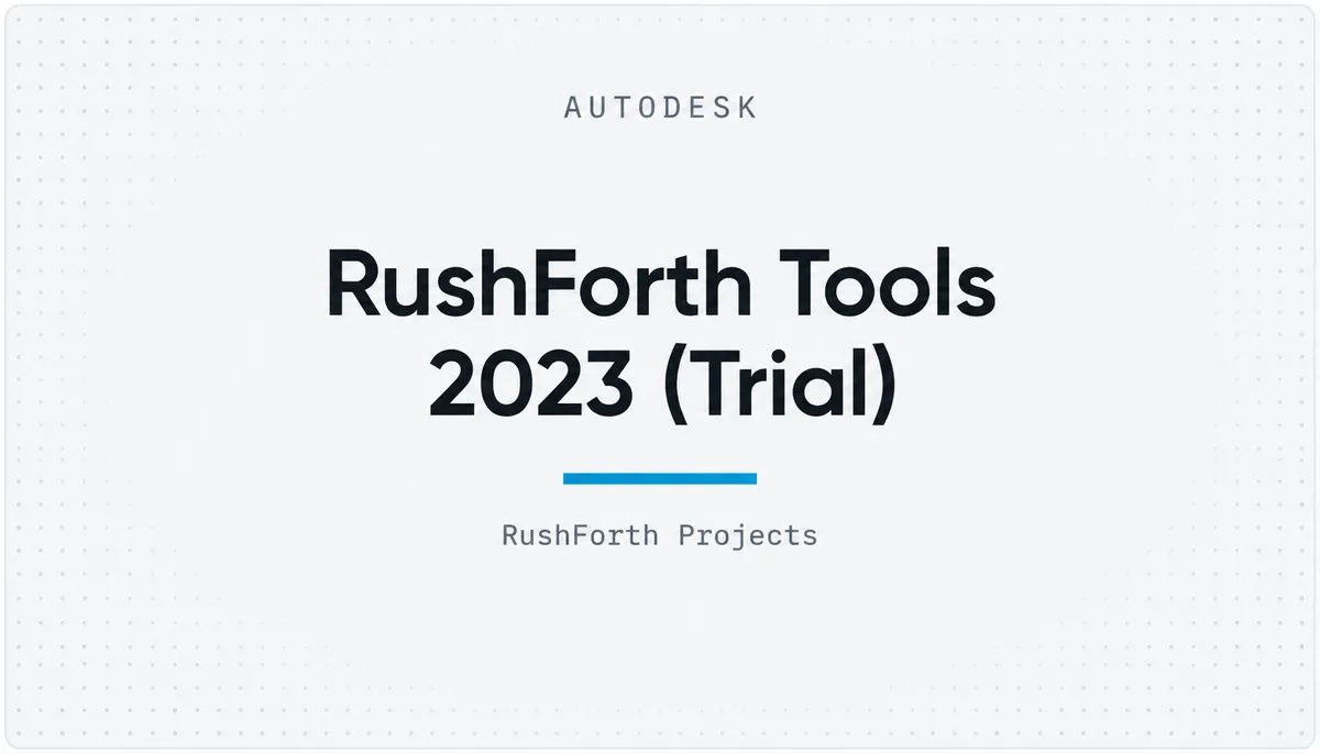 RushForth Tools 2023 (Trial) — cover image