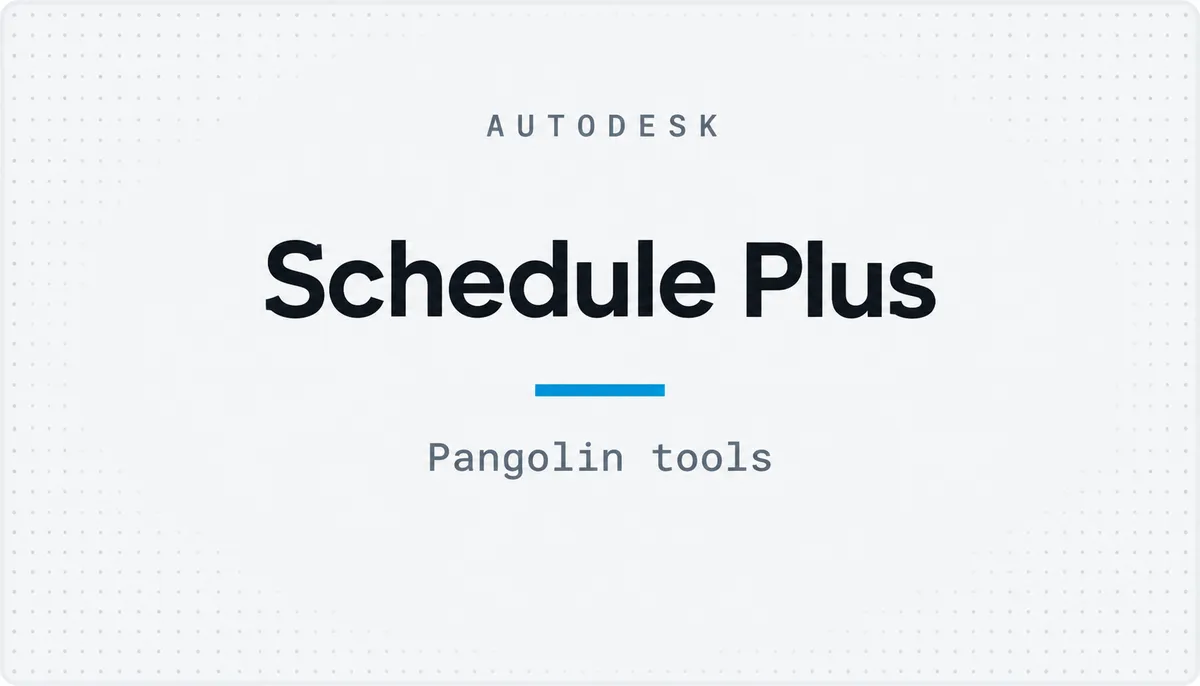 Schedule Plus — cover image