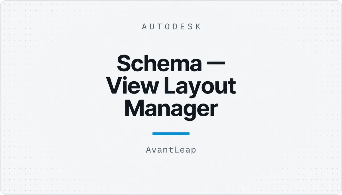 Schema — View Layout Manager — cover image