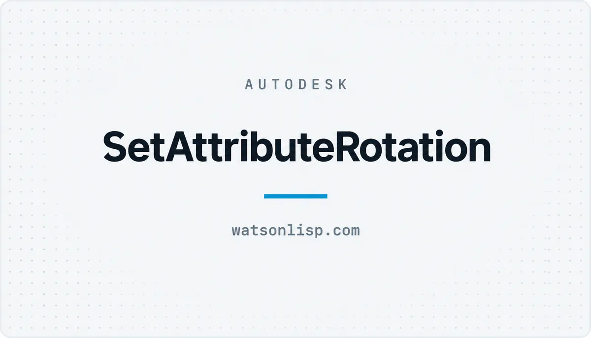 SetAttributeRotation — cover image