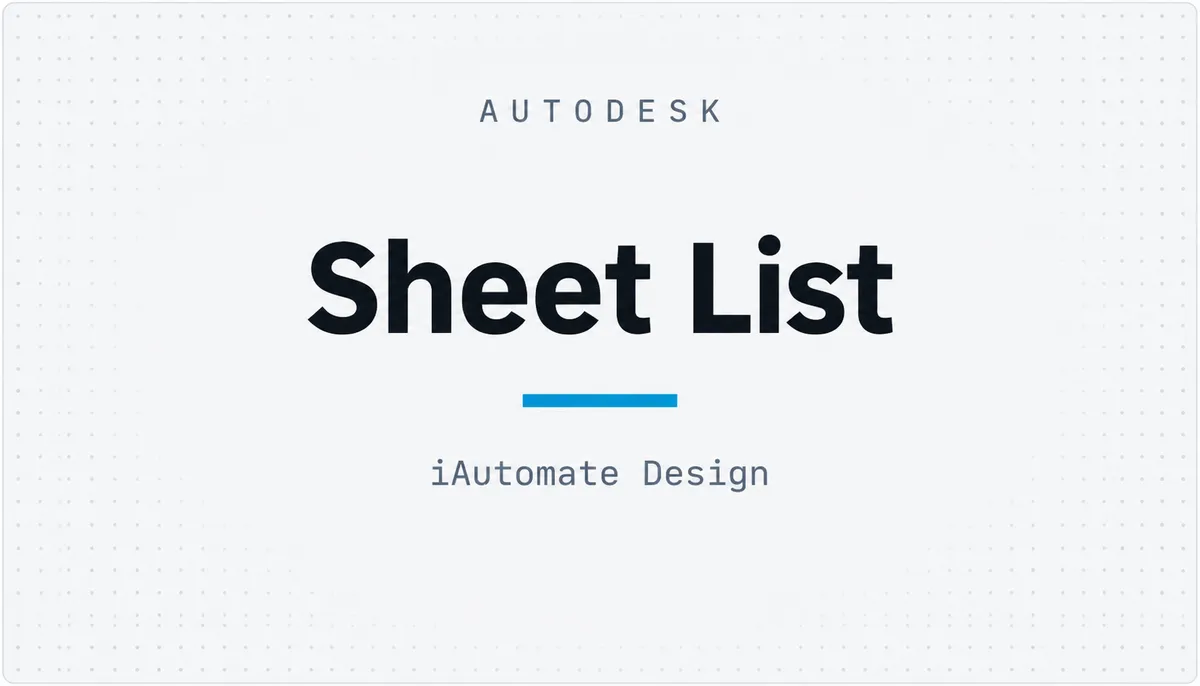 Sheet List — cover image