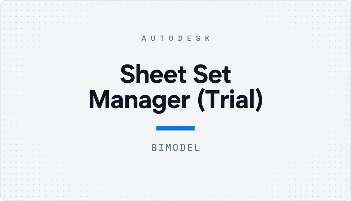 Sheet Set Manager (Trial) — cover image