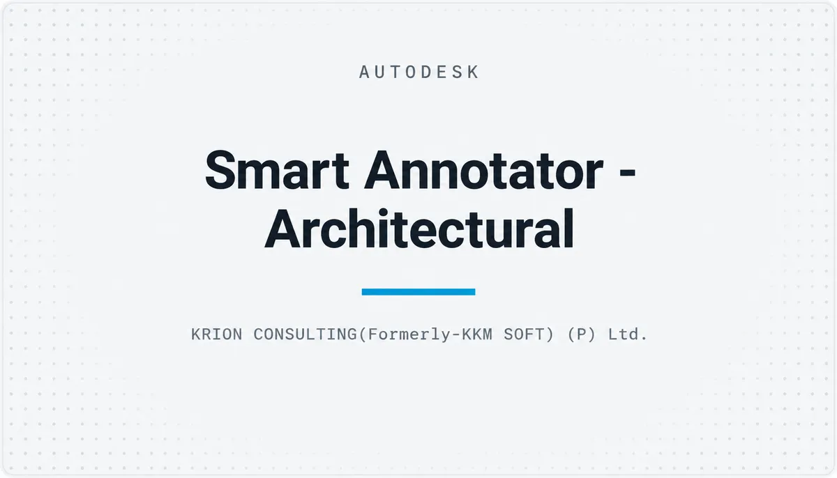 Smart Annotator - Architectural — cover image