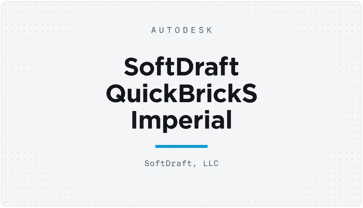 SoftDraft QuickBrickS Imperial — cover image