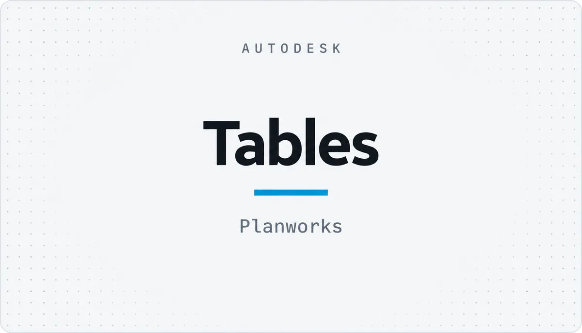 Tables — cover image