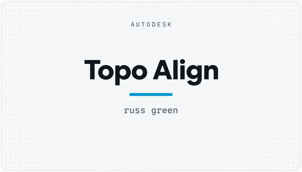 Topo Align — cover image