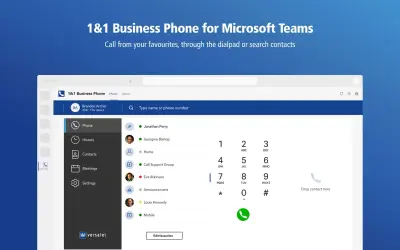 1&1 Business Phone for Microsoft 365 — screenshot