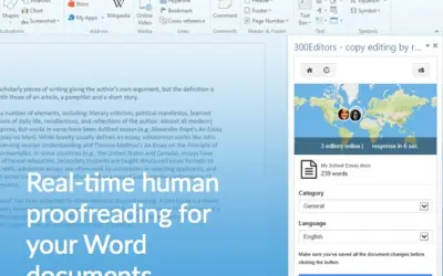 300Editors - proofreading by real people for Microsoft 365 — screenshot
