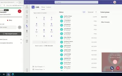8x8 Contact Center for Microsoft Teams for Microsoft 365 — screenshot