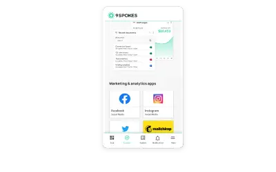 9 Spokes Smart Business Dashboard for Microsoft 365 — screenshot