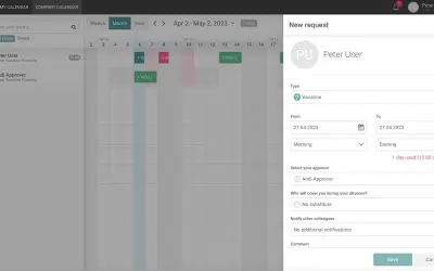 absence.io bot for Microsoft 365 — screenshot