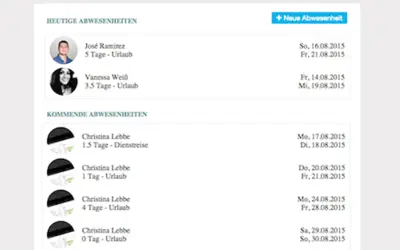 absence.io for Microsoft 365 — screenshot