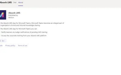 Absorb LMS for Microsoft 365 — screenshot