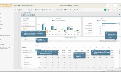 accoPLANNING Enterprise - Planning Power BI Writeback for Microsoft 365 — screenshot