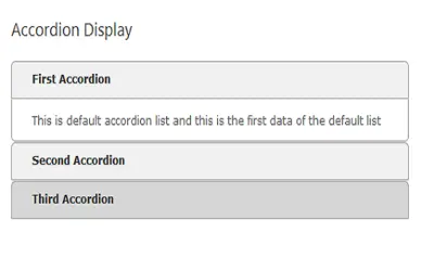 Accordion Display App for Microsoft 365 — screenshot