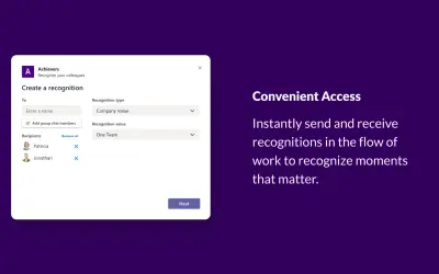 Achievers for Microsoft 365 — screenshot